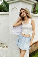 Camisole à bords picots