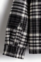 Oversized-Fit Flannel Overshirt