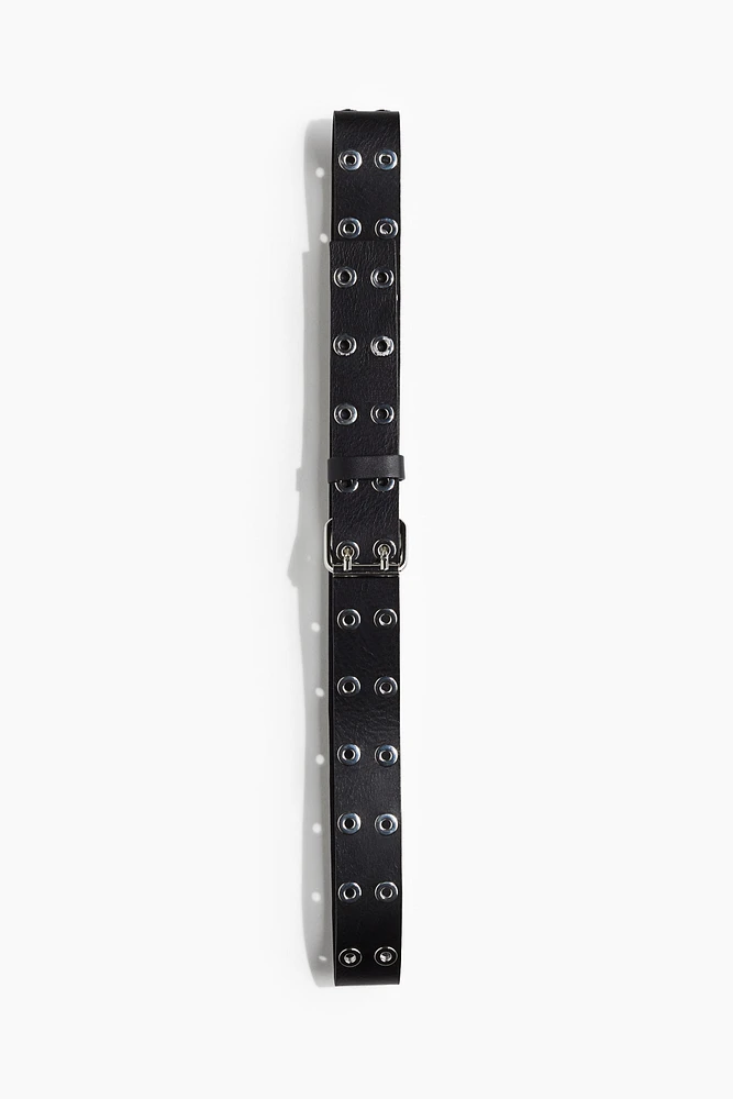 Grommet Leather Belt