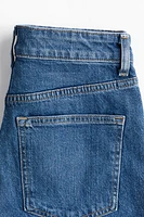 Short taille haute en denim