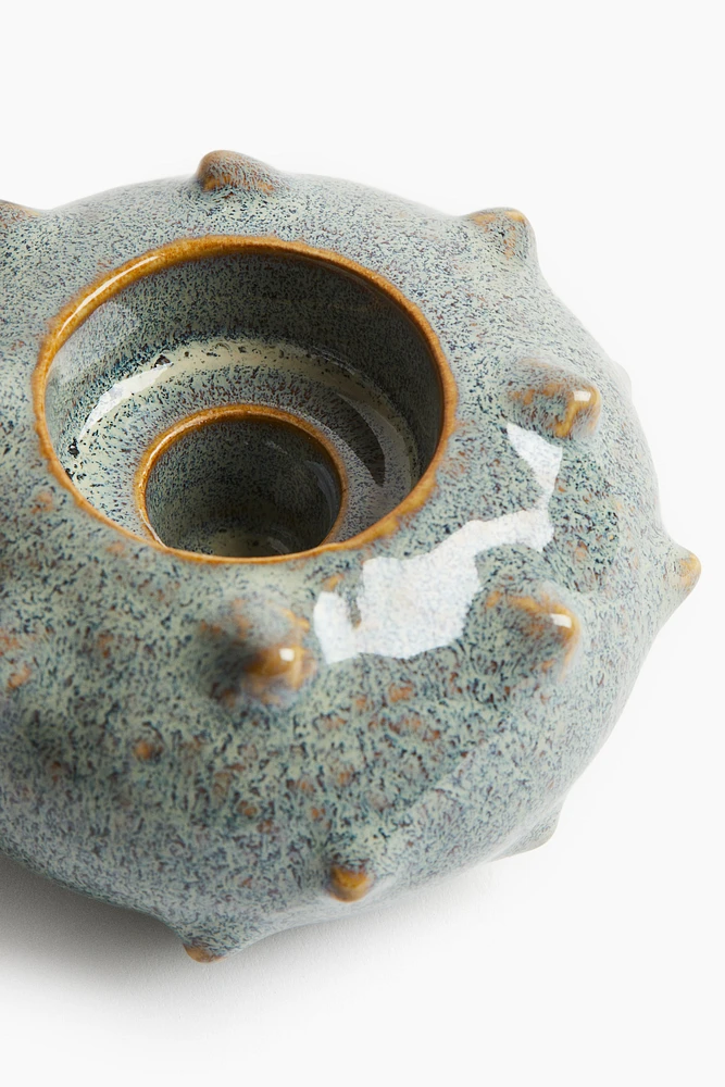Stoneware Candlestick