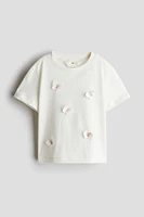Motif-detail t-shirt