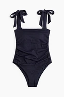 Padded-Cup Tie-Strap Swimsuit