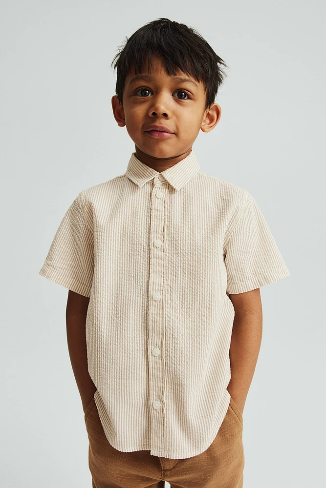 Short-sleeved Cotton Shirt