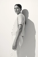 Gilet en tricot bouclé