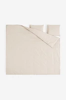 Linen-blend King/Queen Duvet Cover Set