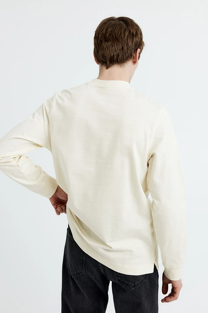 Regular Fit Long-sleeved Jersey Shirt