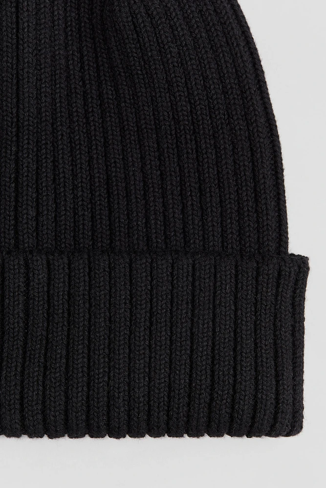 Rib-Knit Beanie