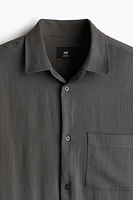 Chemise ample en satin