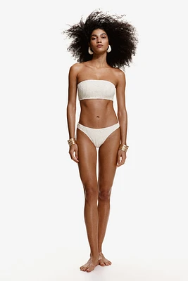 Culotte de bikini échancrée