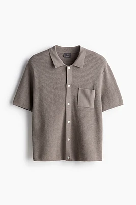 Chemise Coupe Classique en maille texturée