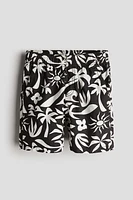 Short en coton avec taille élastique