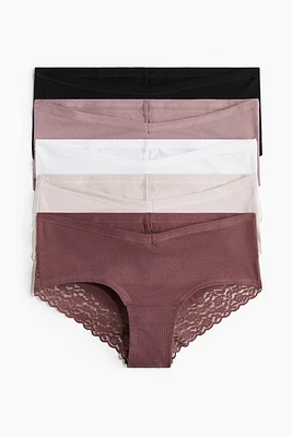 MAMA Lot de 5 culottes Hipster en coton