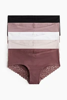MAMA Lot de 5 culottes Hipster en coton