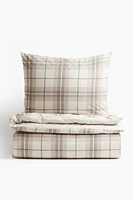 Twin Flannel Duvet Cover Set