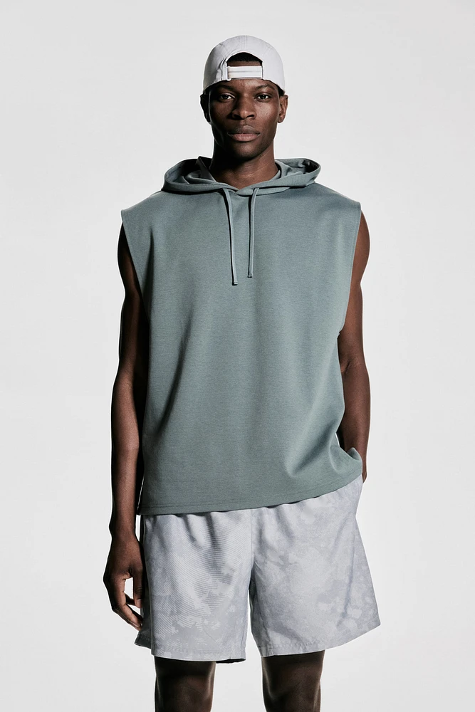 Regular-Fit Sleeveless Sports Hoodie with DryMove™