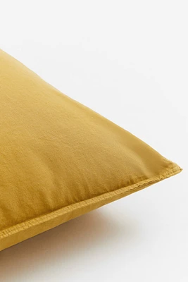 Washed Linen-blend Pillowcase