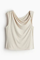 Twist-detail One-shoulder Top