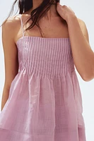 Ramie Strappy Top with Pintucks