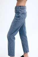 Slim Mom High Ankle Jeans