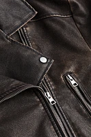 Coated Biker Jacket