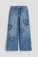 Loose Fit Wide Leg Jeans