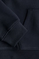 Hooded Cotton Sweatshirt Jacket