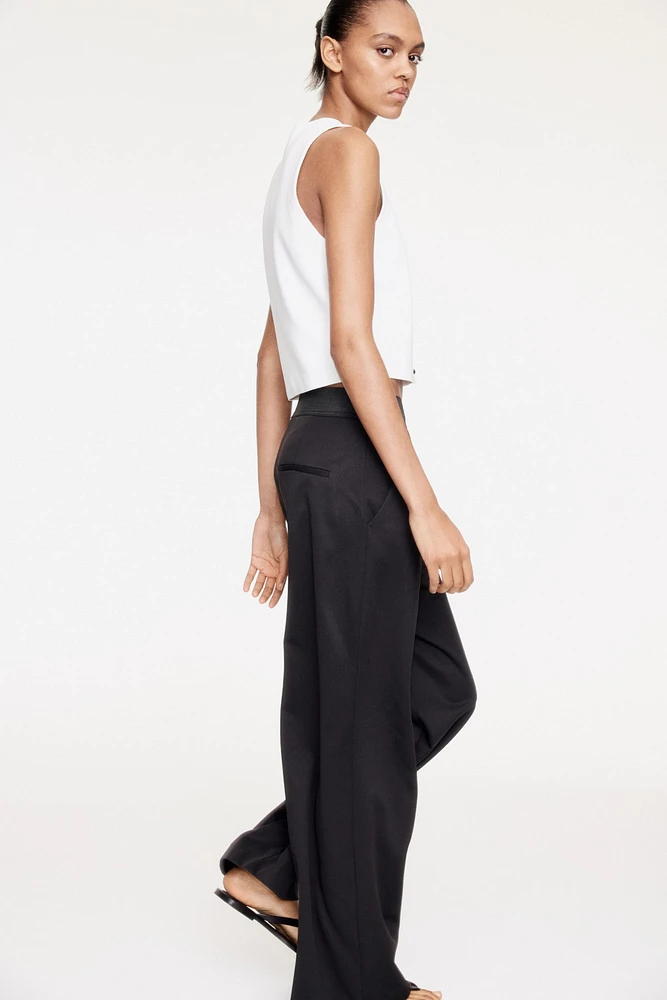 Straight-Leg Jersey Pants