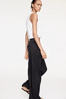 Straight-Leg Jersey Pants