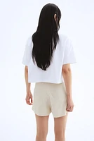 Linen-Blend Skort