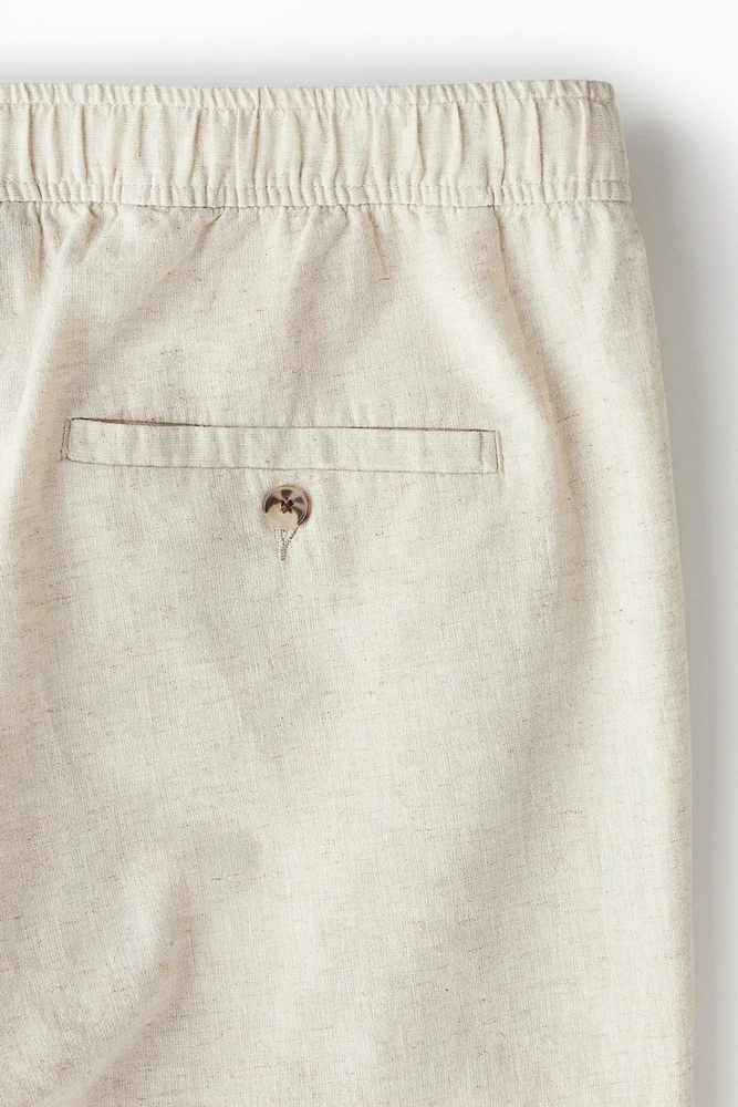 Regular Fit Linen-blend Pants