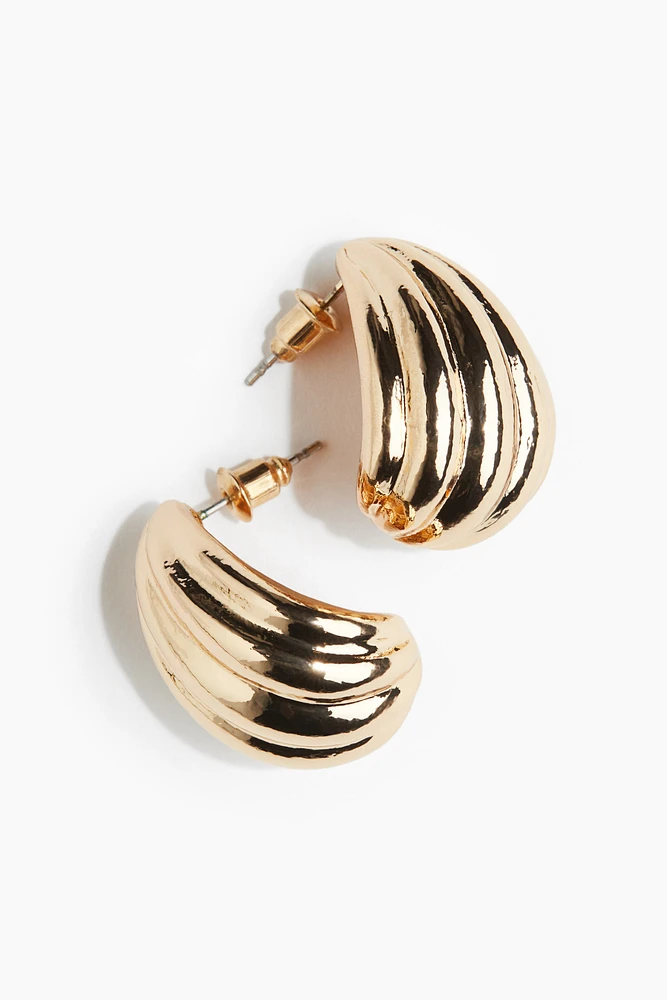 Fluted Hoop Earrings