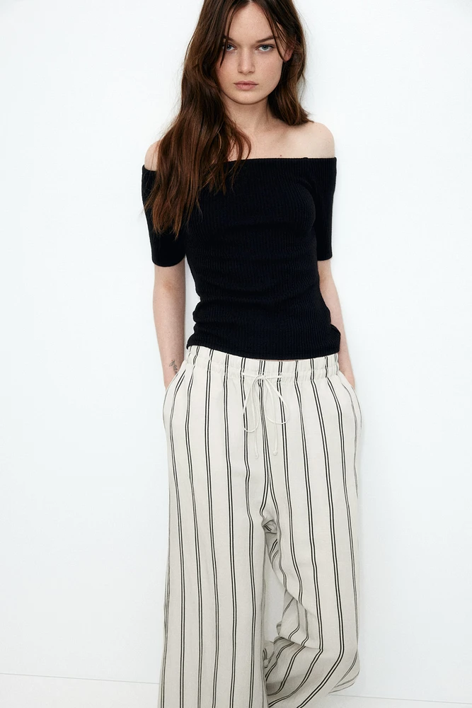 Pantalon en lin mélangé
