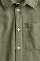 Short-sleeved Cotton Shirt