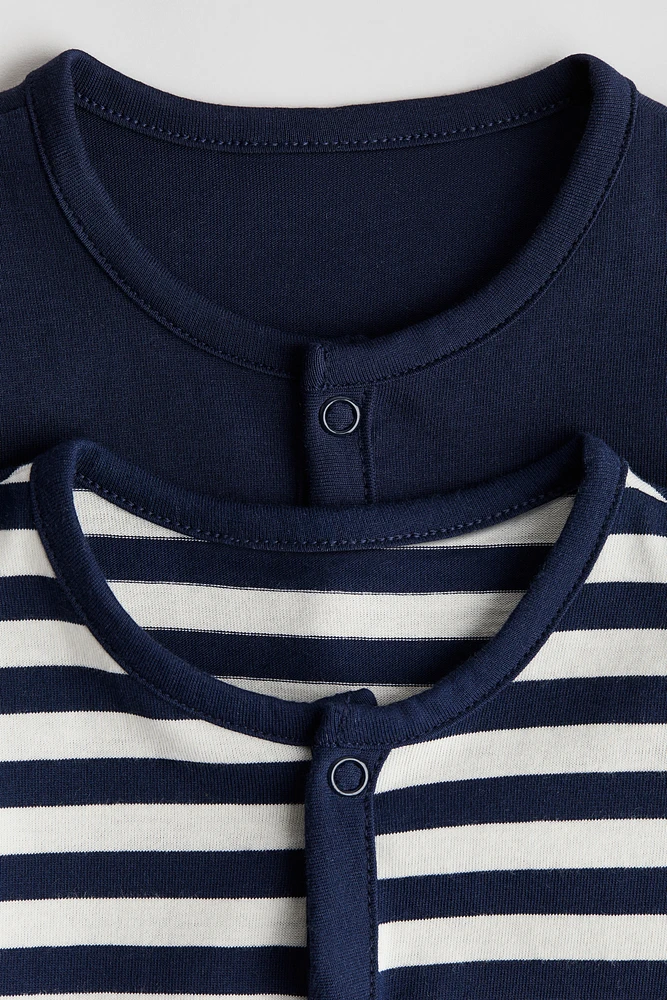 Lot de 2 pyjamas à motif en coton
