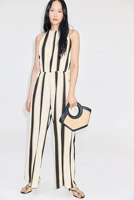 Textured Jersey Jumpsuit