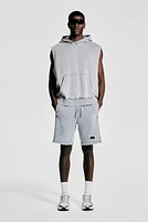 Loose-Fit Sleeveless Sports Hoodie