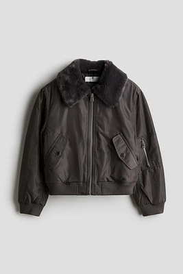 Bomber Jacket with Collar