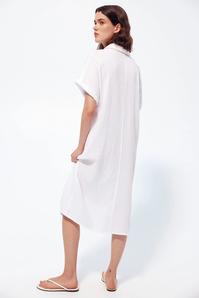 MAMA Muslin Shirt Dress