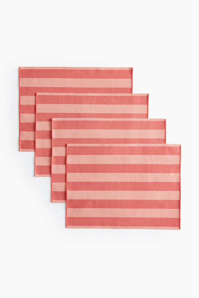 4-pack Striped Placemats