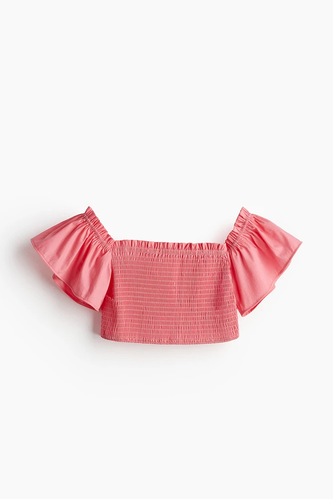 Smocked Crop Top