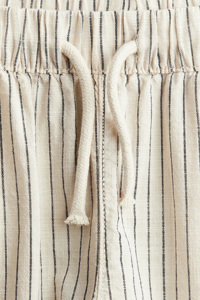 Linen-Blend Pants