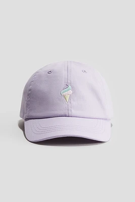 Cap with Embroidered Detail