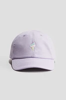 Cap with Embroidered Detail