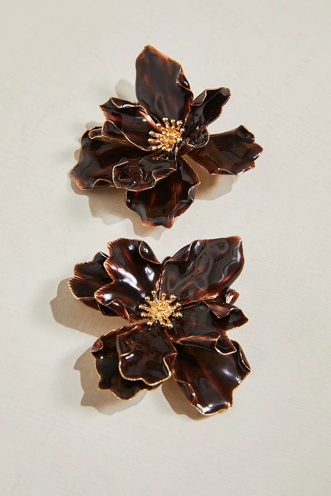 Flower-Shaped Earrings