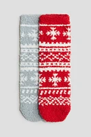 2-pack Chenille Socks