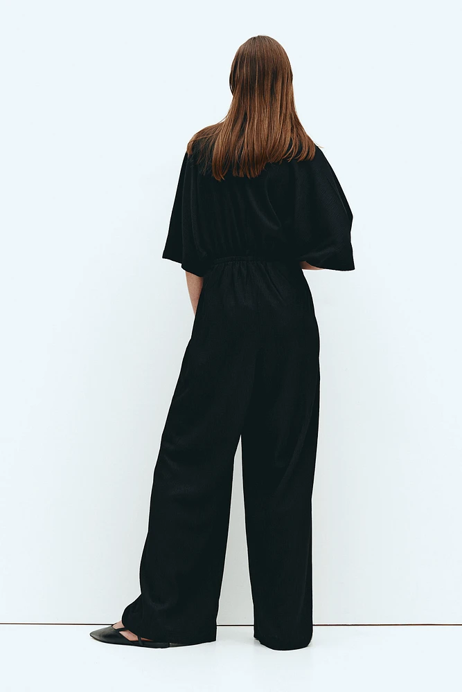 Crinkled Jersey Jumpsuit