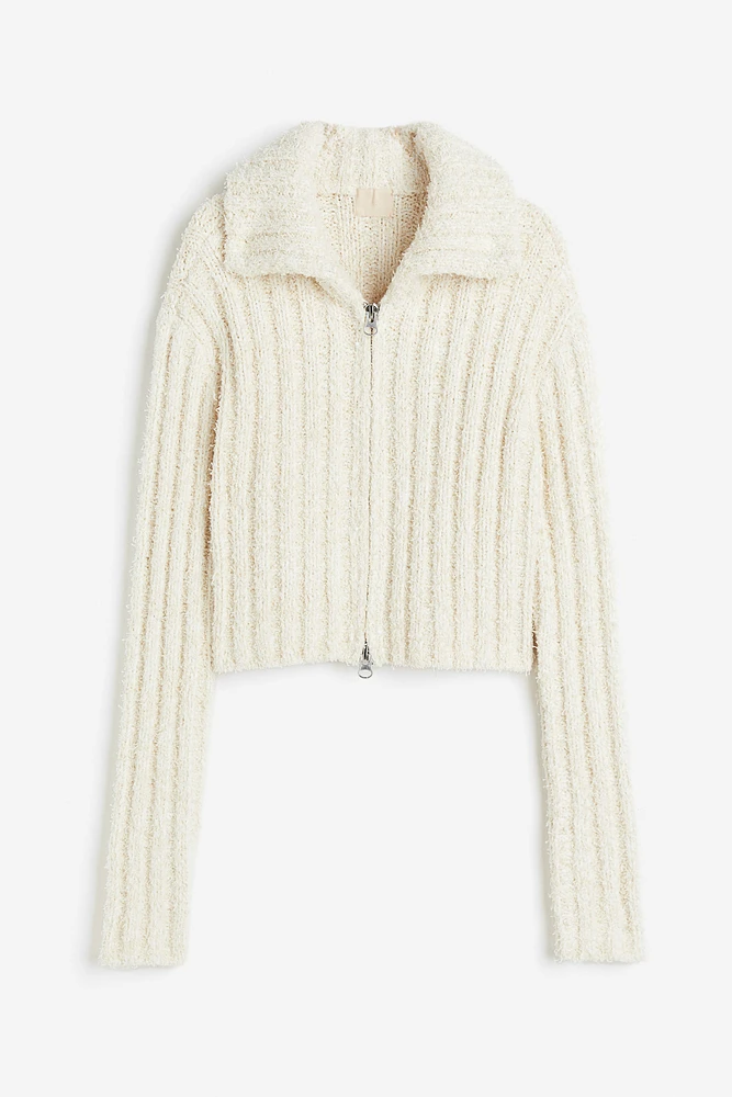 Cardigan with Zipper