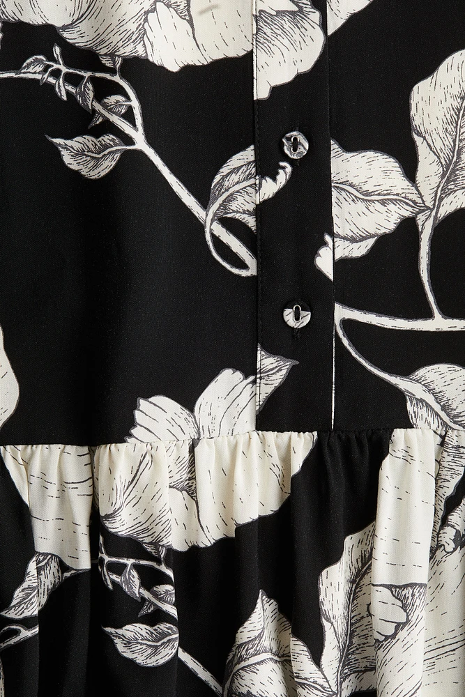 Patterned Viscose Dress
