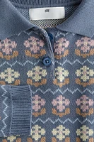 Patterned Cotton Sweater